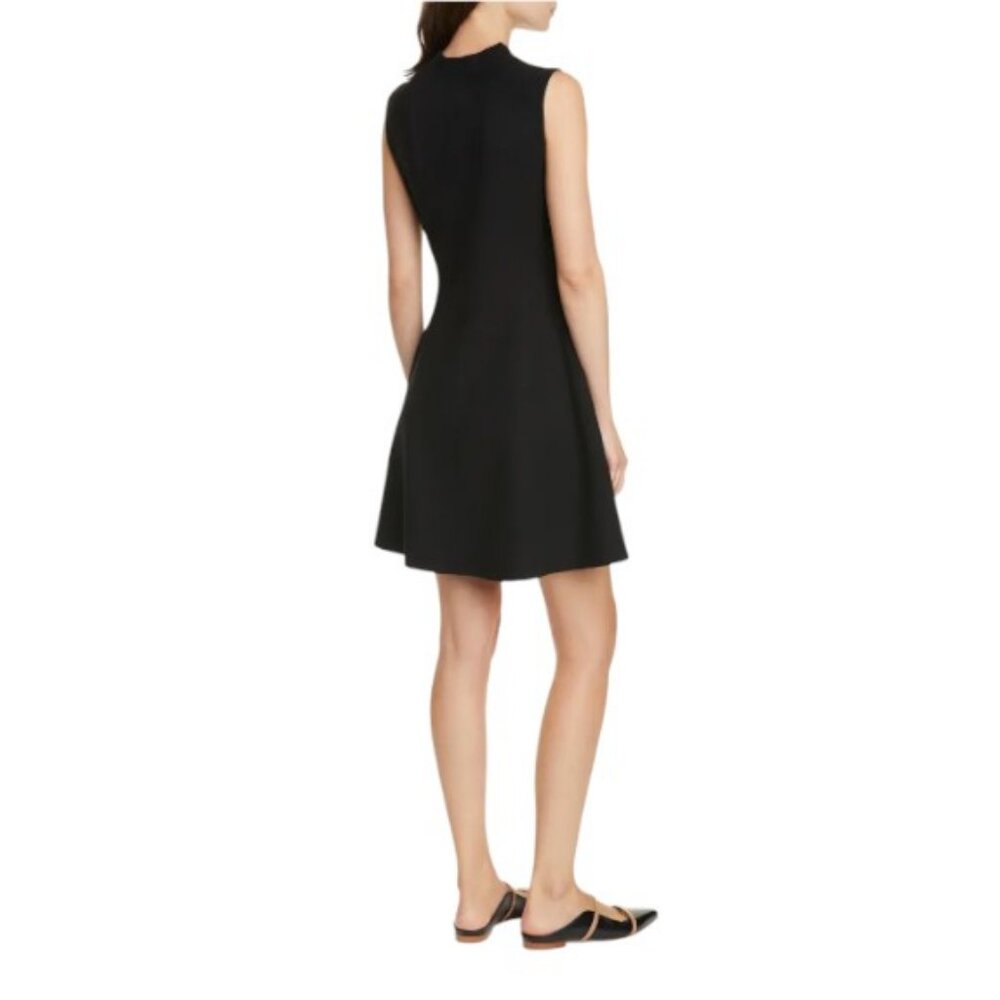 Club Monaco black Kaytee funnel neck fit and flare sweater dress size XS - Picture 3 of 7